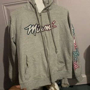 Miami Beach zip up jacket